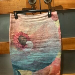 Pauw Amsterdam Multicolor Floral Pencil Skirt
